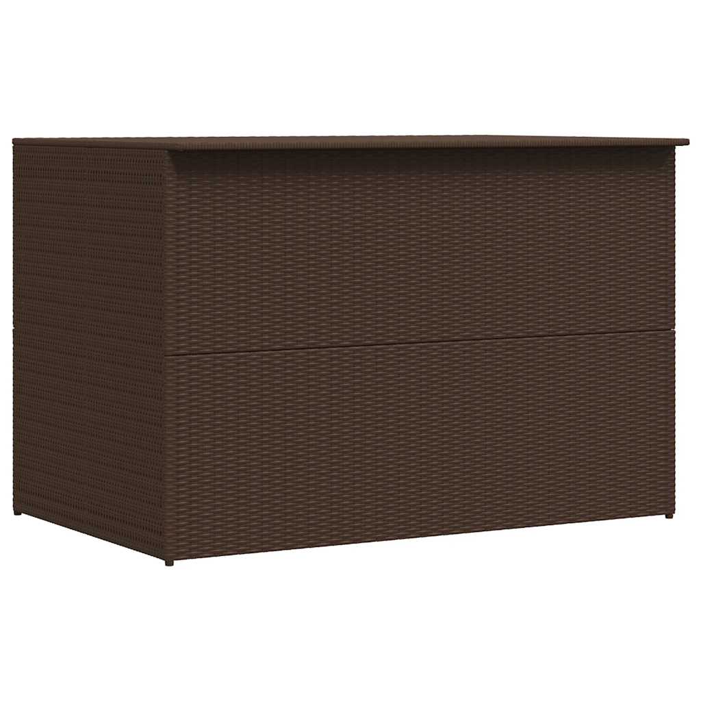 Garden Storage Box Brown 150x100x100 cm Poly Rattan