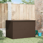 Garden Storage Box Brown 150x100x100 cm Poly Rattan