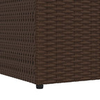 Garden Storage Box Brown 150x100x100 cm Poly Rattan