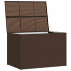 Garden Storage Box Brown 150x100x100 cm Poly Rattan
