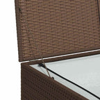 Garden Storage Box Brown 150x100x100 cm Poly Rattan