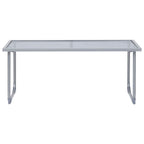 4 Piece Garden Lounge Set Fabric & Steel Grey