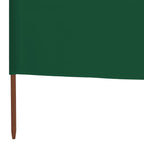 3-panel Wind Screen Fabric 400x120 cm Green