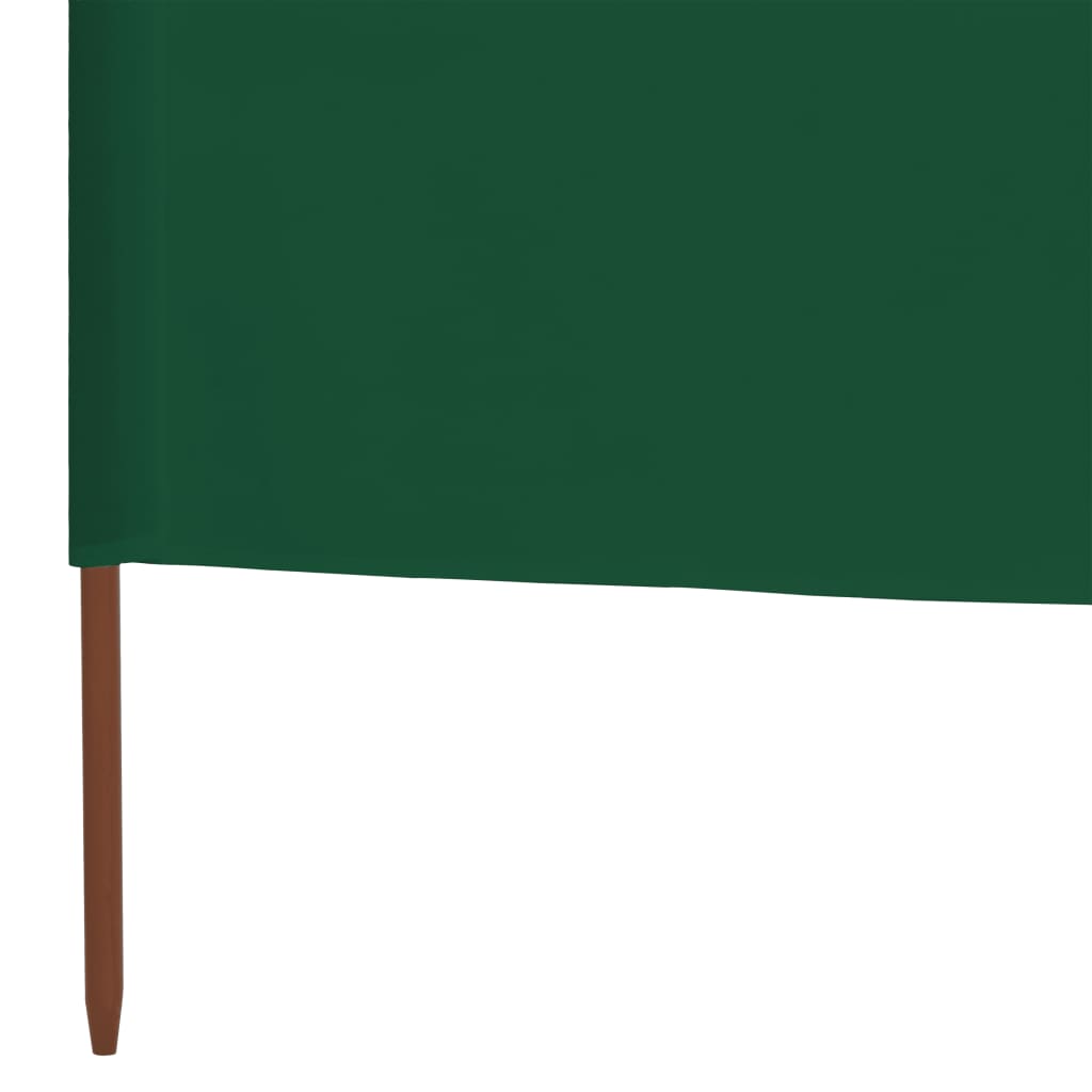 3-panel Wind Screen Fabric 400x120 cm Green