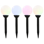 Outdoor Solar Lamps 4 pcs LED Spherical 15 cm RGB
