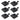 Outdoor Solar Lamps 6 pcs LED Square 12 cm Black