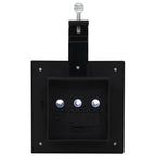 Outdoor Solar Lamps 6 pcs LED Square 12 cm Black