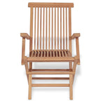 5 Piece Garden Dining Set Solid Teak Wood