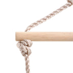 Swing Seat with Rope Ladder and Climbing Stones Blue PE