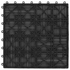 11 pcs Decking Tiles WPC 30x30 cm 1 sqm Grey