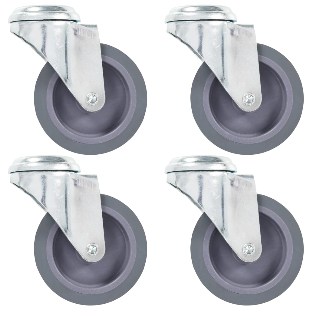 Bolt Hole Swivel Casters 4 Pcs 75 Mm