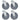 Bolt Hole Swivel Casters 4 Pcs 125 Mm