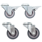 Bolt Hole Swivel Casters 4 Pcs 50 Mm