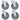 Bolt Hole Swivel Casters 4 Pcs 125 Mm