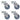 Twin-Wheel Swivel Casters 4 Pcs 50 Mm