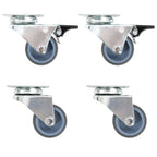 Twin-Wheel Swivel Casters 4 Pcs 50 Mm
