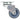 Twin-Wheel Swivel Casters 4 Pcs 50 Mm