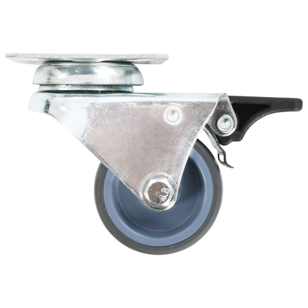 Twin-Wheel Swivel Casters 4 Pcs 50 Mm