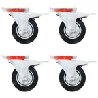 8 Pcs Swivel Casters 100 Mm