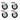 Swivel Casters With Double Brakes 4 Pcs 160 Mm