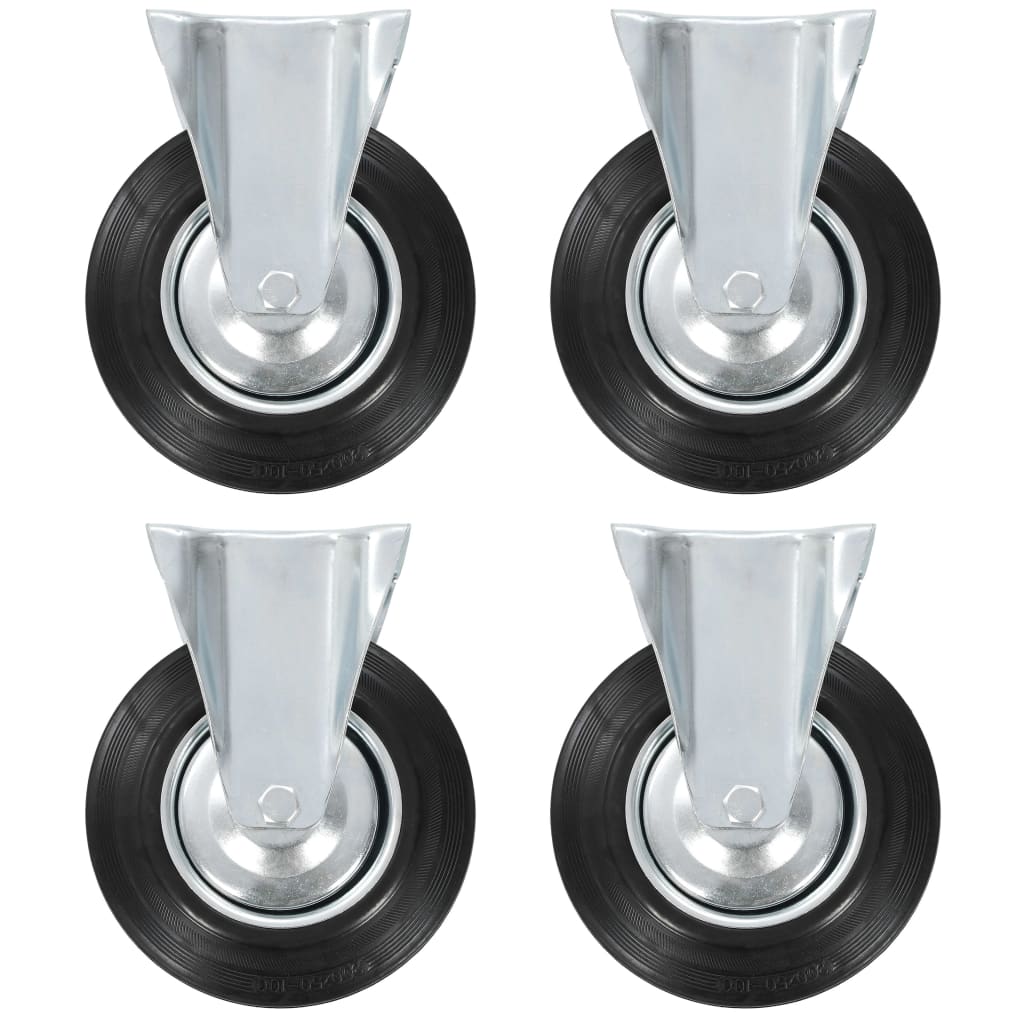 Fixed Casters 4 Pcs 200 Mm
