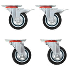 12 Pcs Swivel Casters 75 Mm