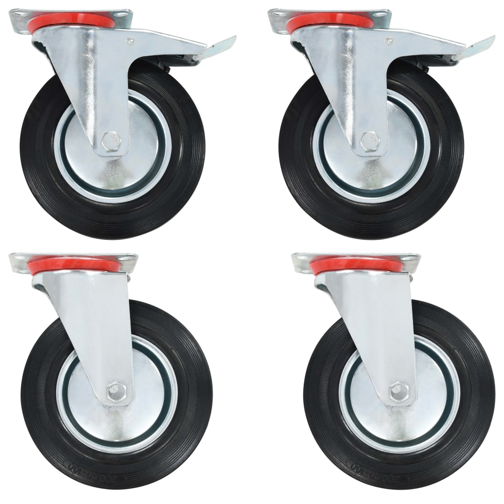 Swivel Casters 4 Pcs 200 Mm