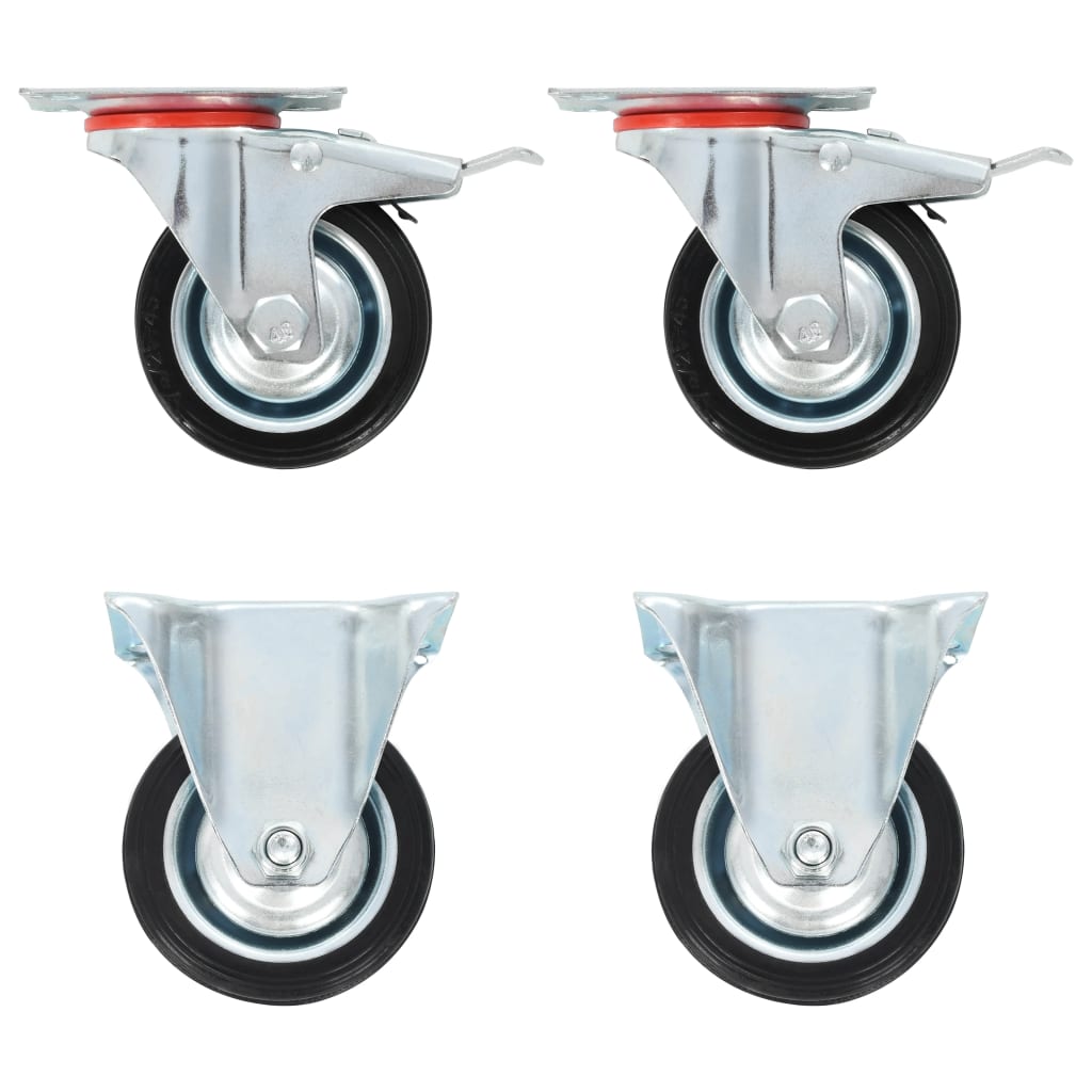 Casters 4 Pcs 75 Mm