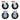 Casters 4 Pcs 125 Mm