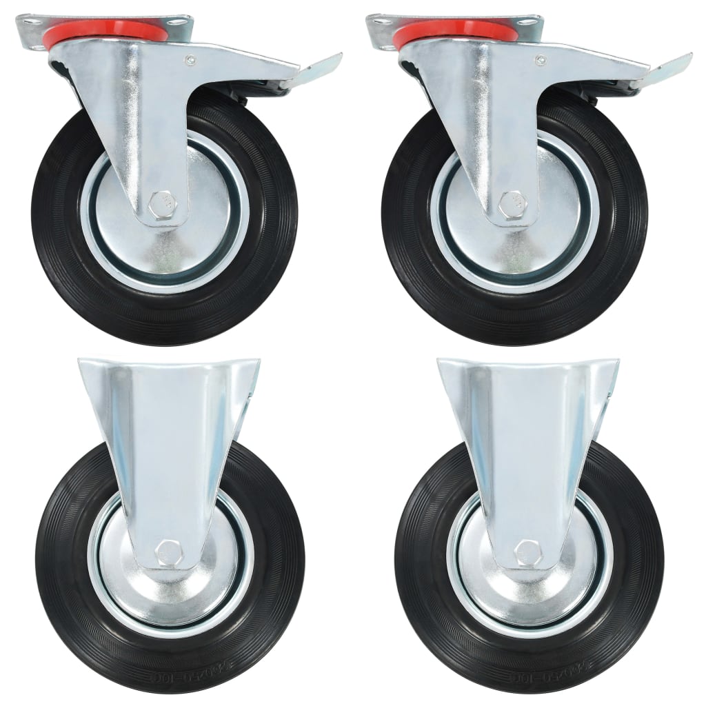 Casters 4 Pcs 200 Mm