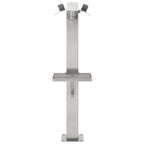 Garden Water Column Stainless Steel Square 95 cm
