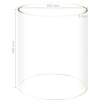 Glass Cylinder for Hot Dog Warmer 200x240 mm