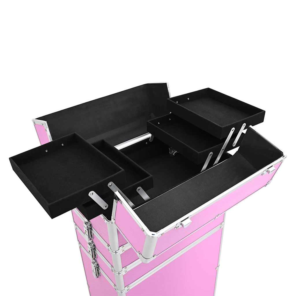 Make-up Trolley Aluminium Pink