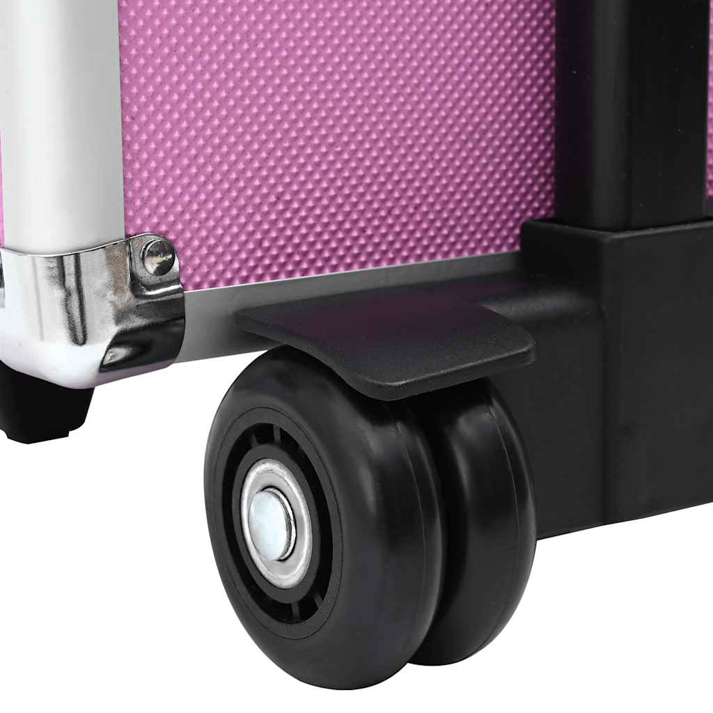 Make-up Trolley Aluminium Pink