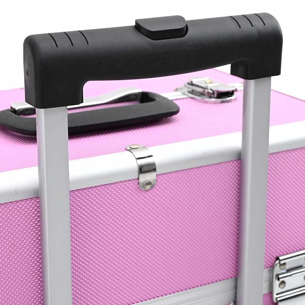 Make-up Trolley Aluminium Pink