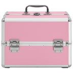 Make-up Case 22x30x21 cm Pink Aluminium
