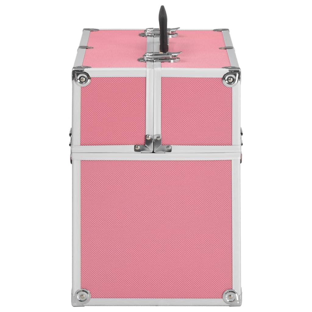 Make-up Case 38x23x34 cm Pink Aluminium