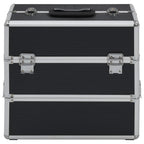 Make-up Case 37x24x35 cm Black Aluminium