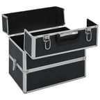 Make-up Case 37x24x35 cm Black Aluminium