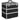 Make-up Case 37x24x40 cm Black Aluminium