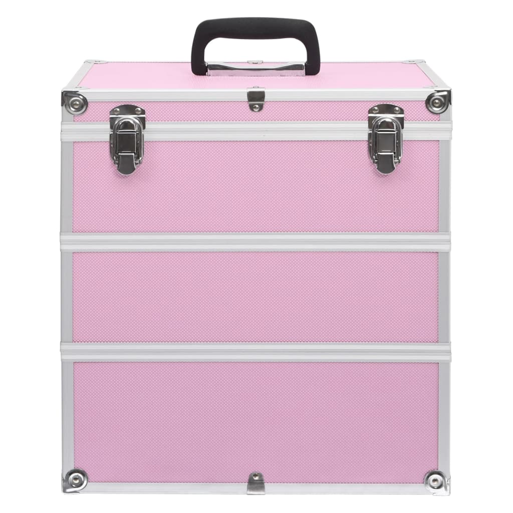 Make-up Case 37x24x40 cm Pink Aluminium