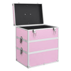 Make-up Case 37x24x40 cm Pink Aluminium
