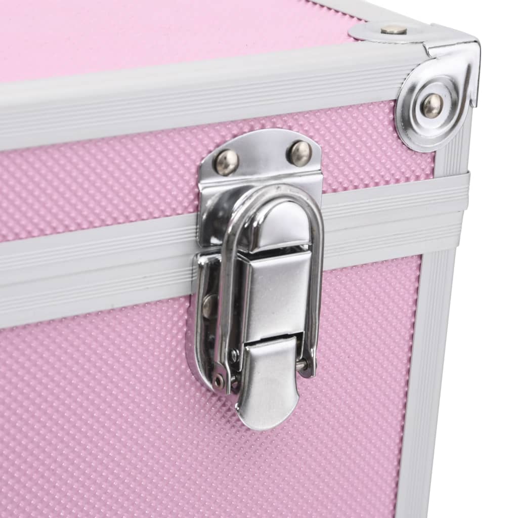 Make-up Case 37x24x40 cm Pink Aluminium