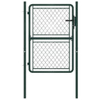 Garden Gate Steel 100x150 cm Green