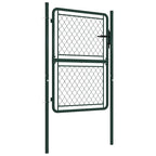 Garden Gate Steel 100x150 cm Green