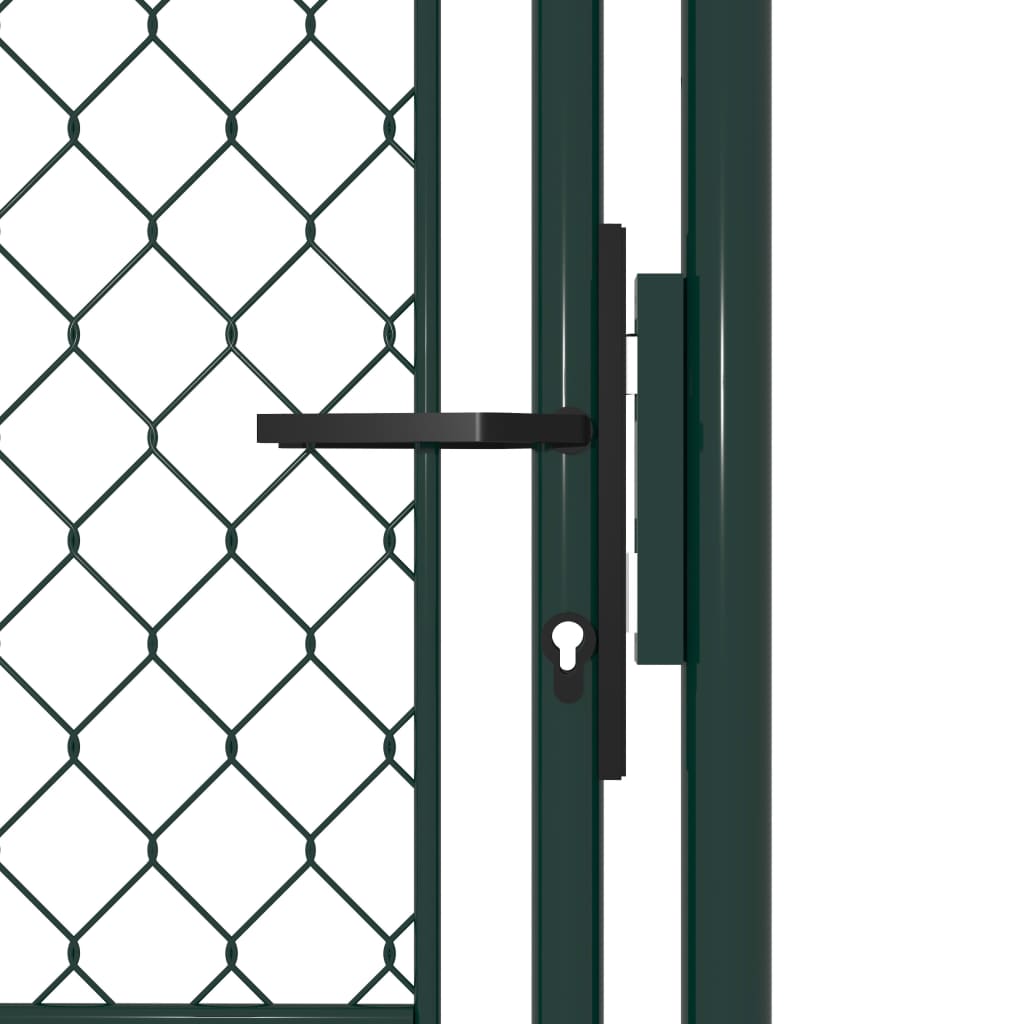 Garden Gate Steel 100x150 cm Green