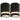 Outdoor Wall Lights 2 pcs 35 W Black Half-round