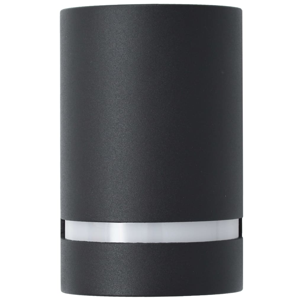 Outdoor Wall Lights 2 pcs 35 W Black Half-round