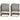 Outdoor Wall Lights 2 pcs 35 W Silver Rectangular
