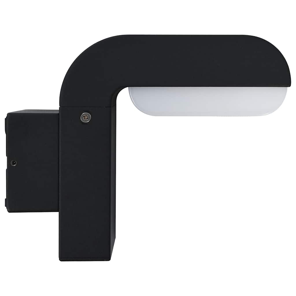 Outdoor LED Wall Light 9 W Black Oval